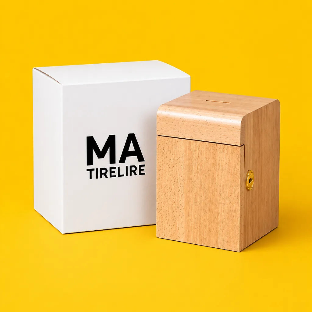 Boîte Tirelire En Bois