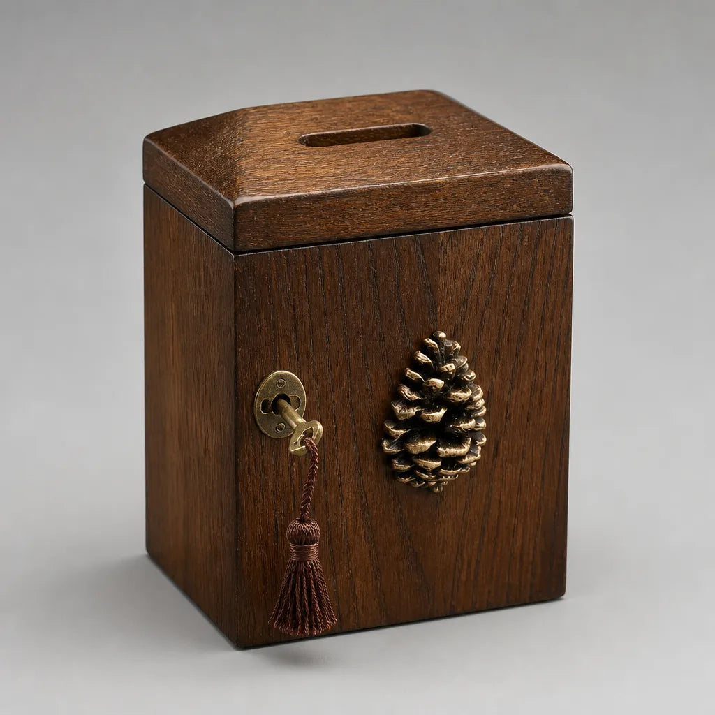 Tirelire Artisanale En Bois