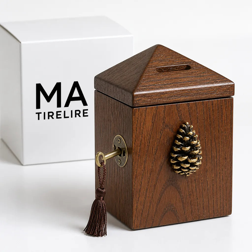 Tirelire Artisanale En Bois