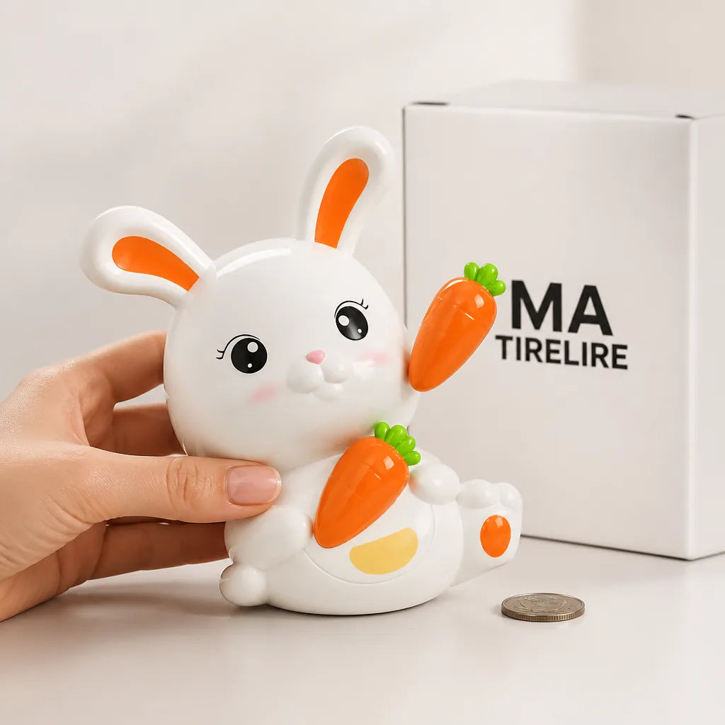 Tirelire Bébé Garçon Lapin