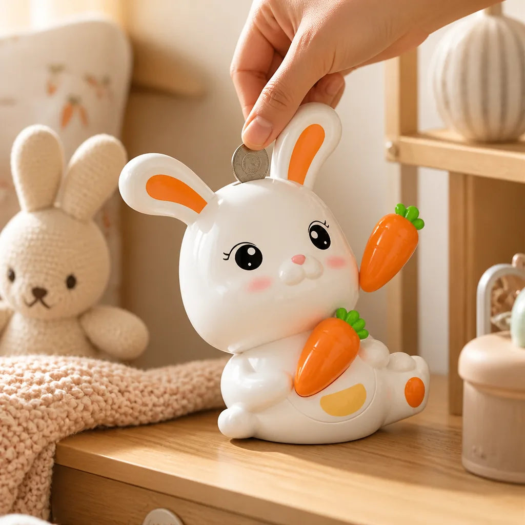 Tirelire Bébé Garçon Lapin