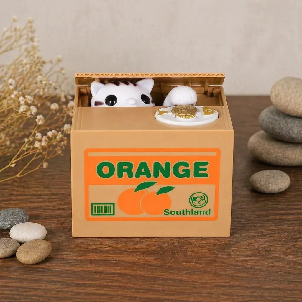 Tirelire Chat Carton