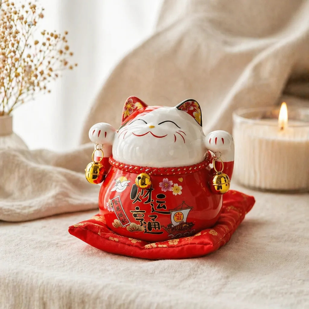 Tirelire Chat Chinois