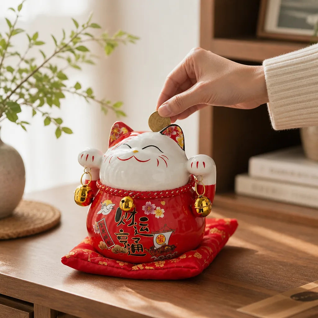 Tirelire Chat Chinois