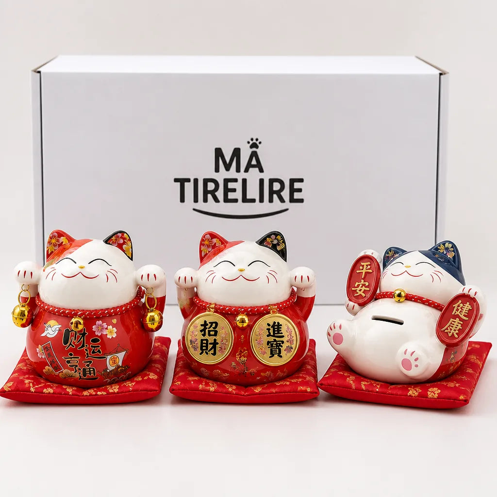 Tirelire Chat Chinois