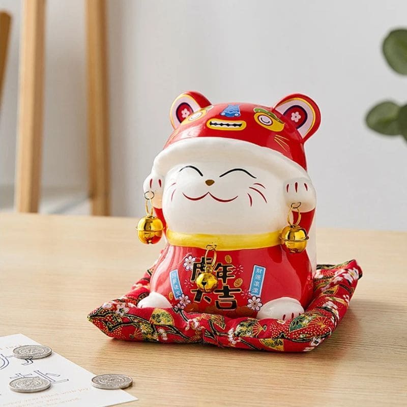 Tirelire Chat Chinois