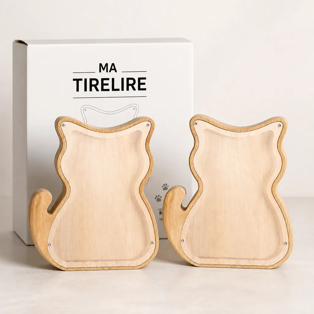 Tirelire Chat En Bois