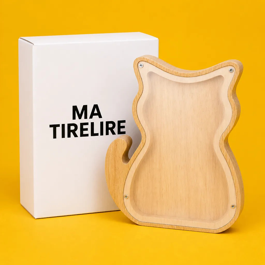 Tirelire Chat En Bois