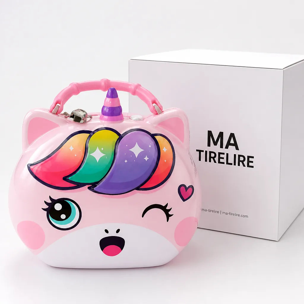 Tirelire Chat Licorne