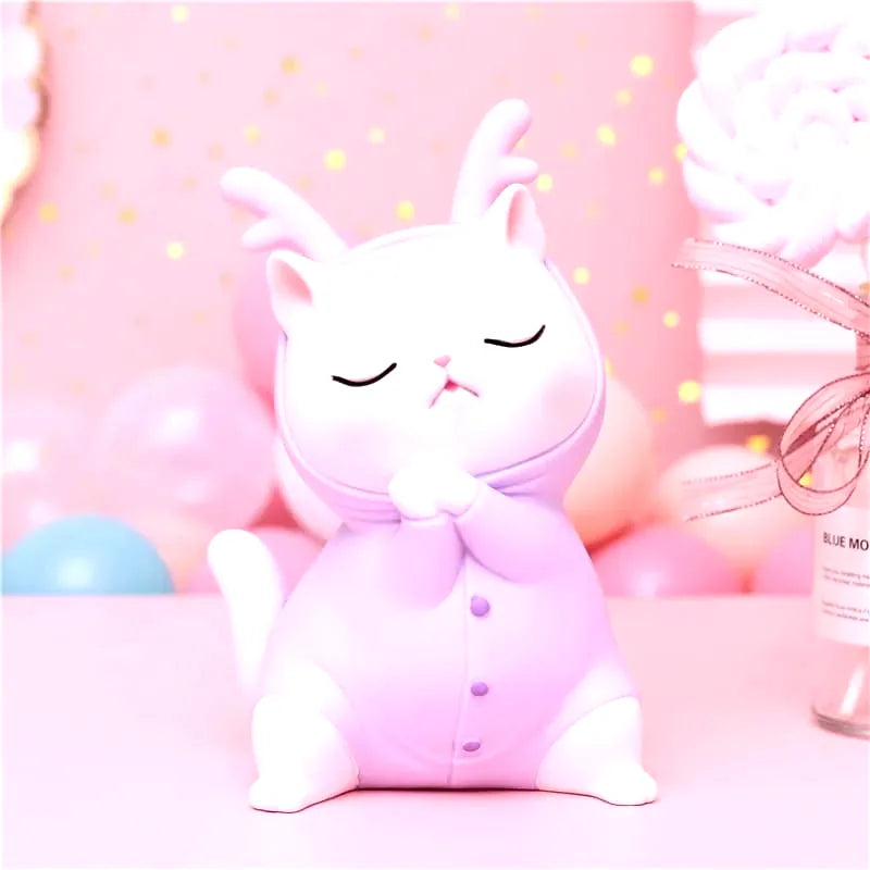 tirelire-chat-rose