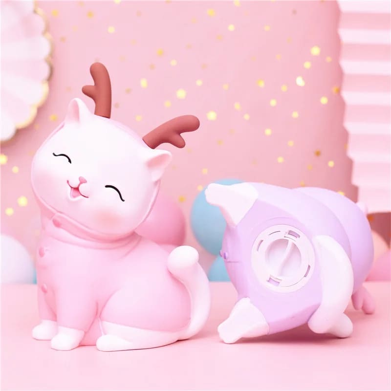 Tirelire Chat Rose