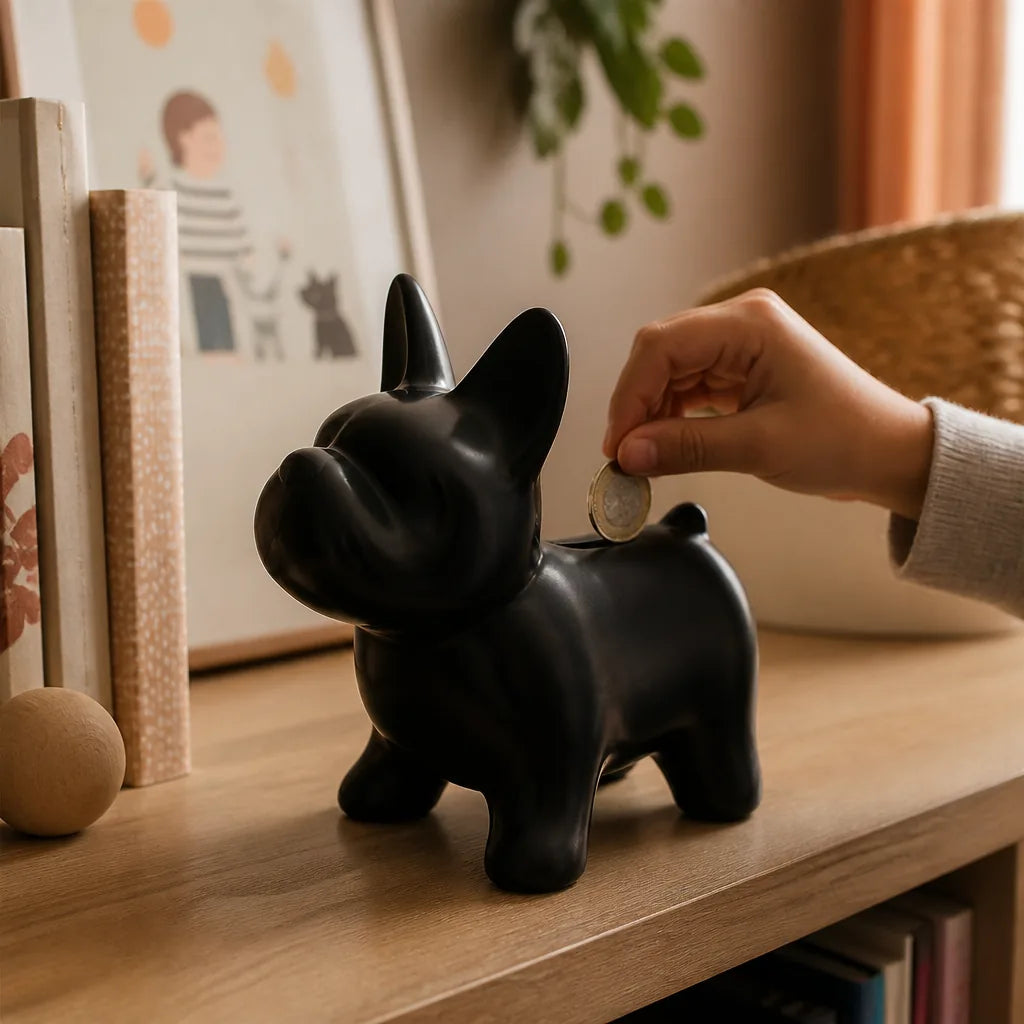 Tirelire Chien Bouledogue Français
