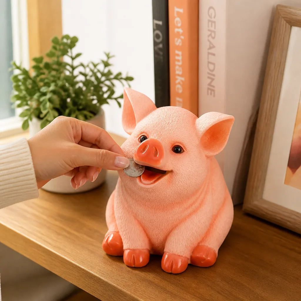 Tirelire Cochon Assis