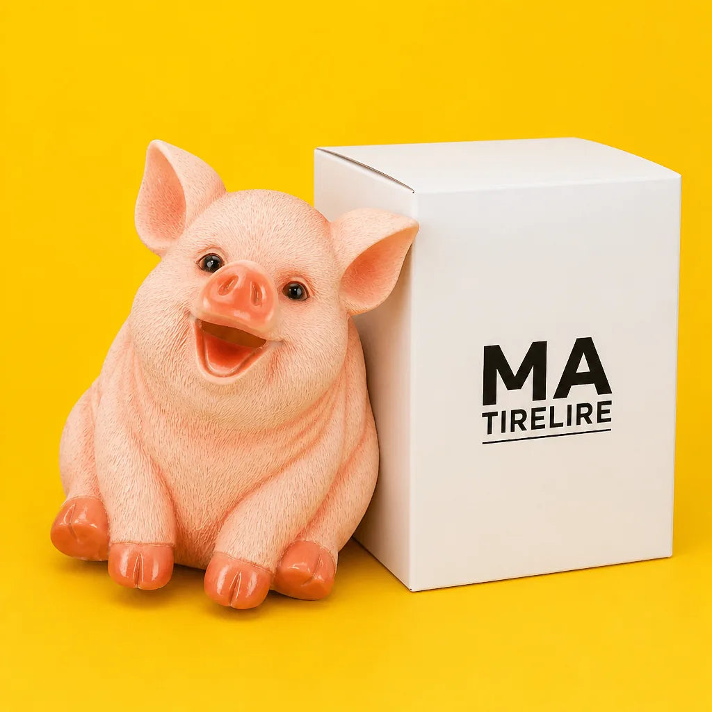 Tirelire Cochon Assis