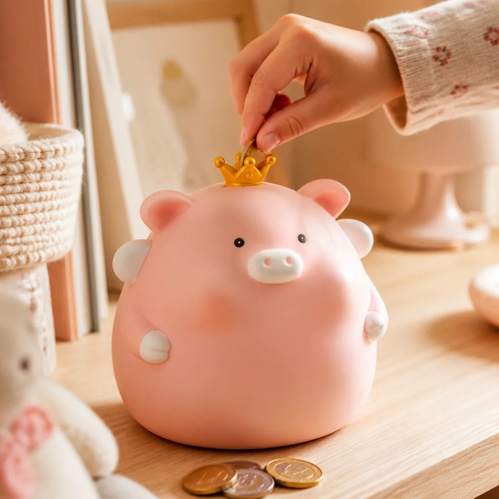 Tirelire Cochon Couronne