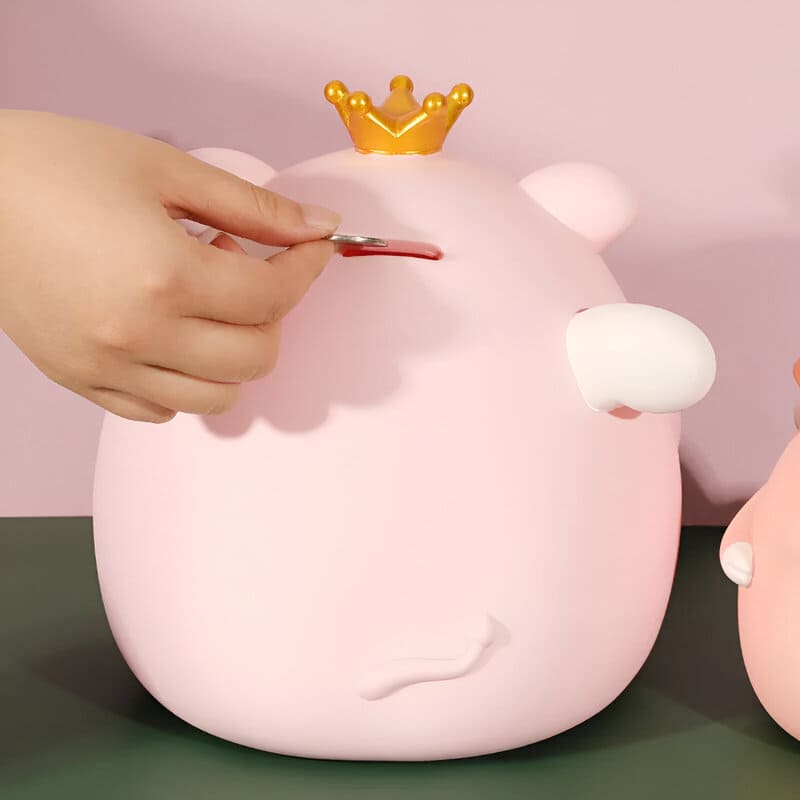 Tirelire Cochon Couronne