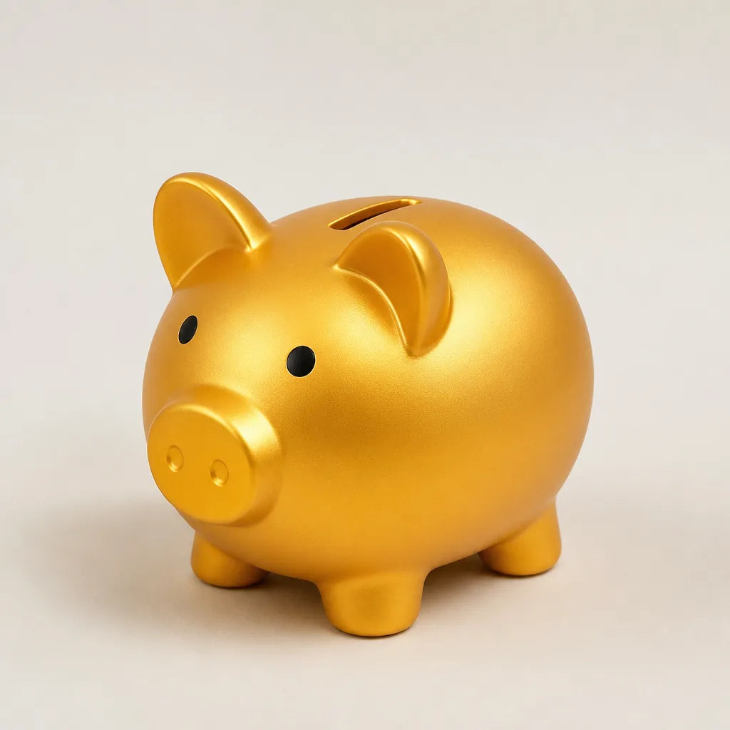 Tirelire Cochon Doré