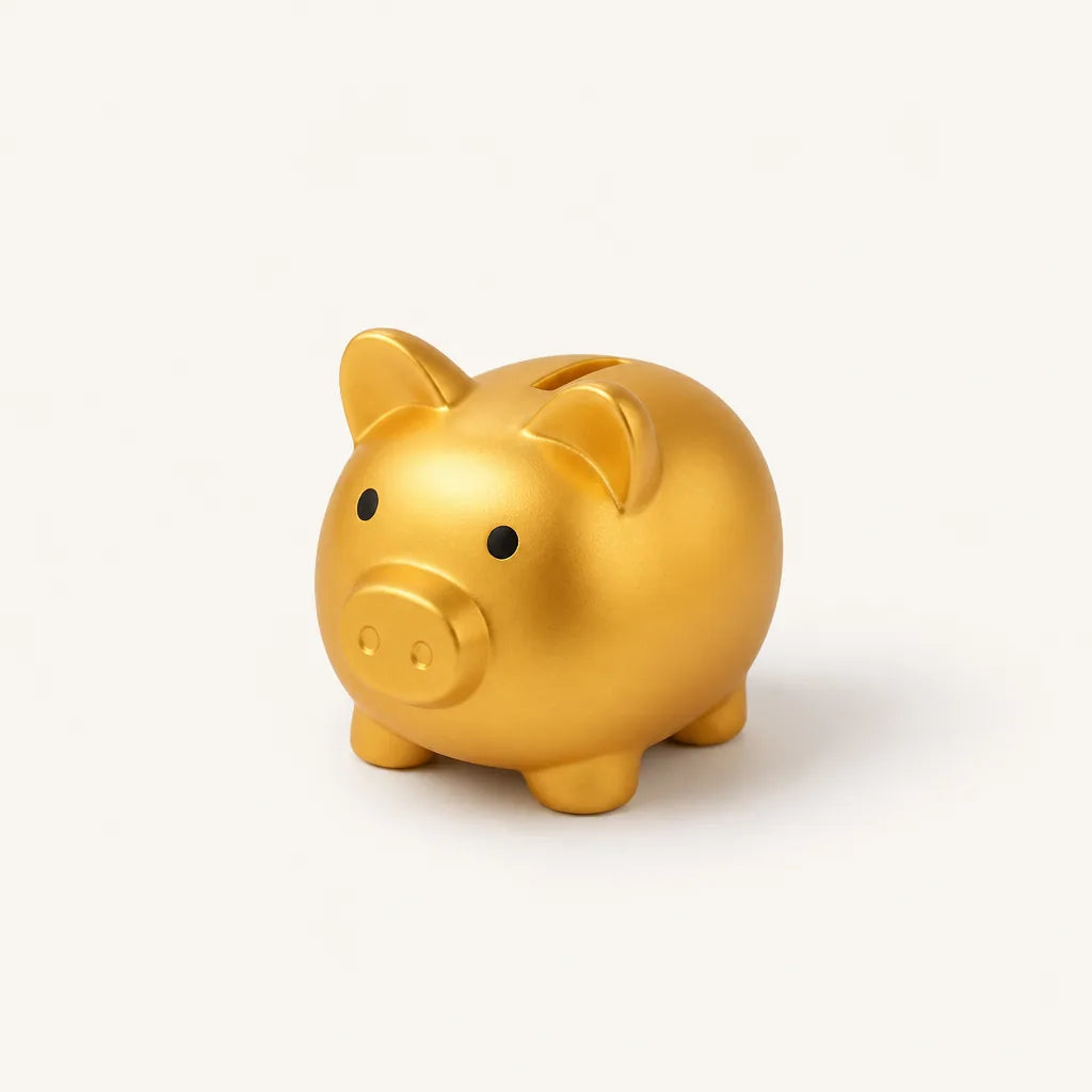 Tirelire Cochon Doré