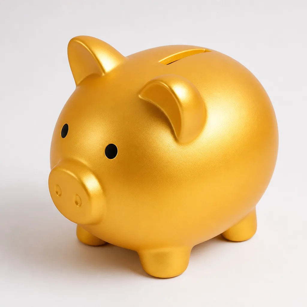 Tirelire Cochon Doré