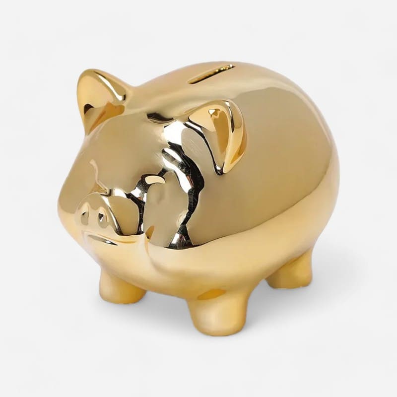 Tirelire Cochon En Or