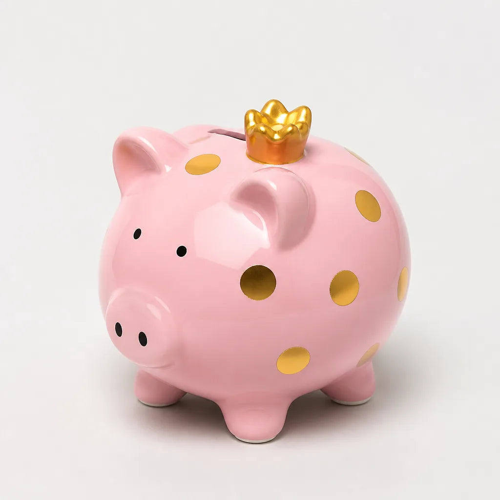 Tirelire Cochon En Porcelaine