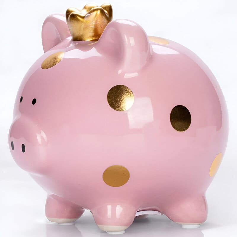 Tirelire Cochon En Porcelaine
