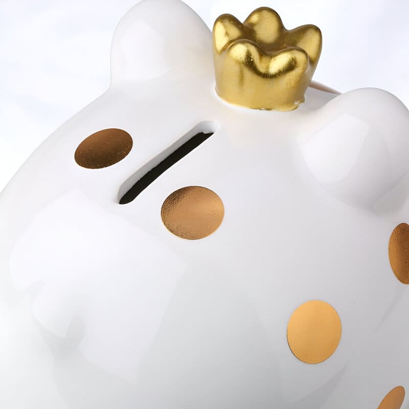 Tirelire Cochon En Porcelaine