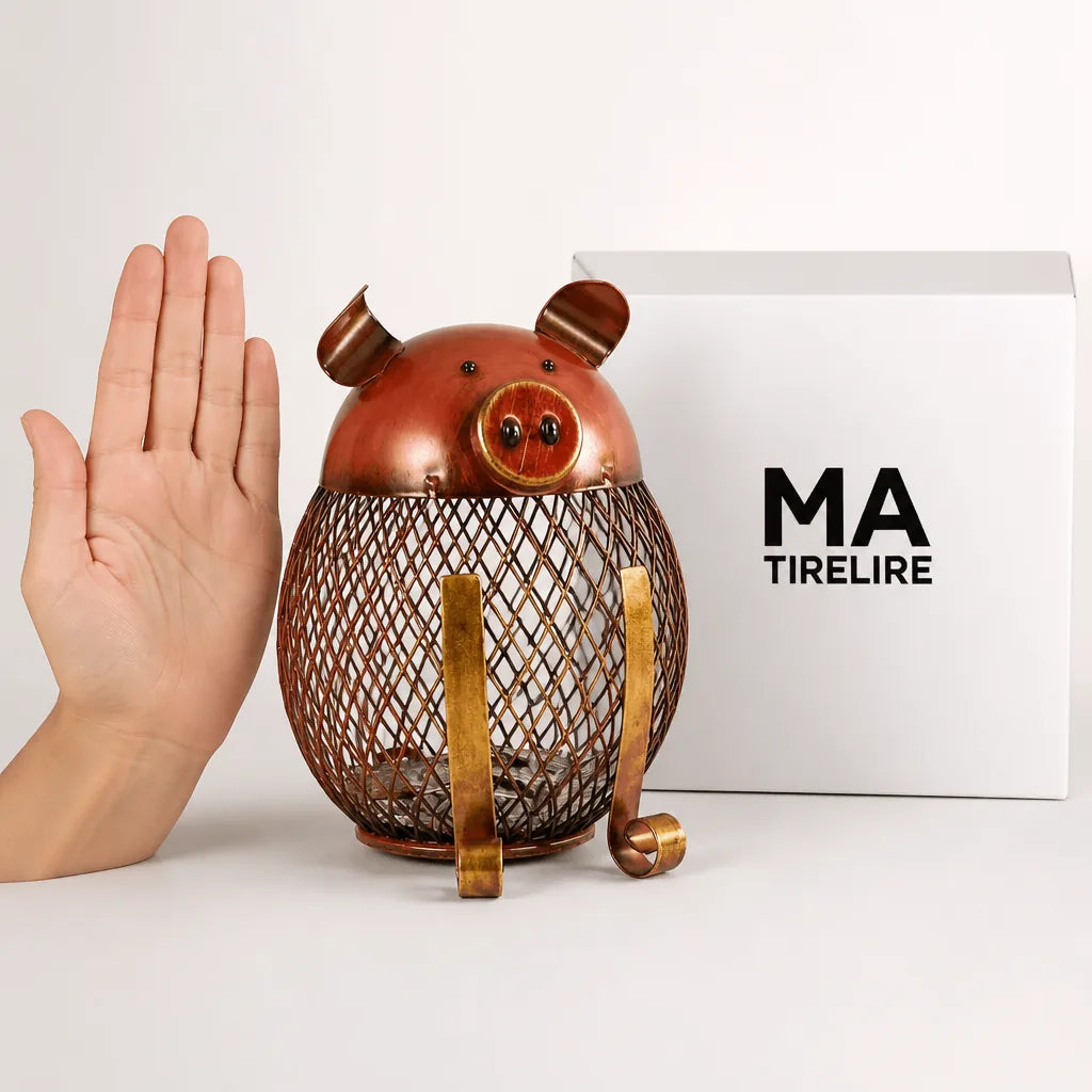Tirelire Cochon Métal