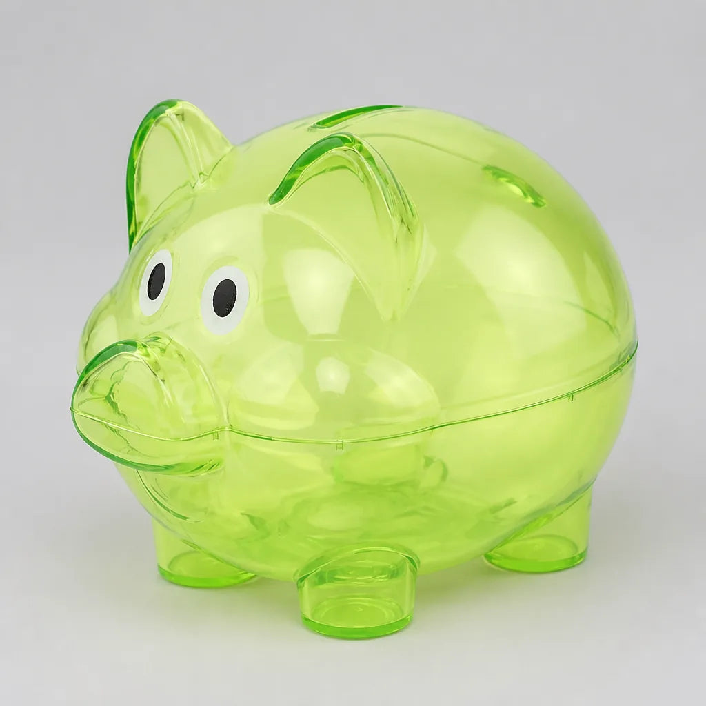 Tirelire Cochon Transparente