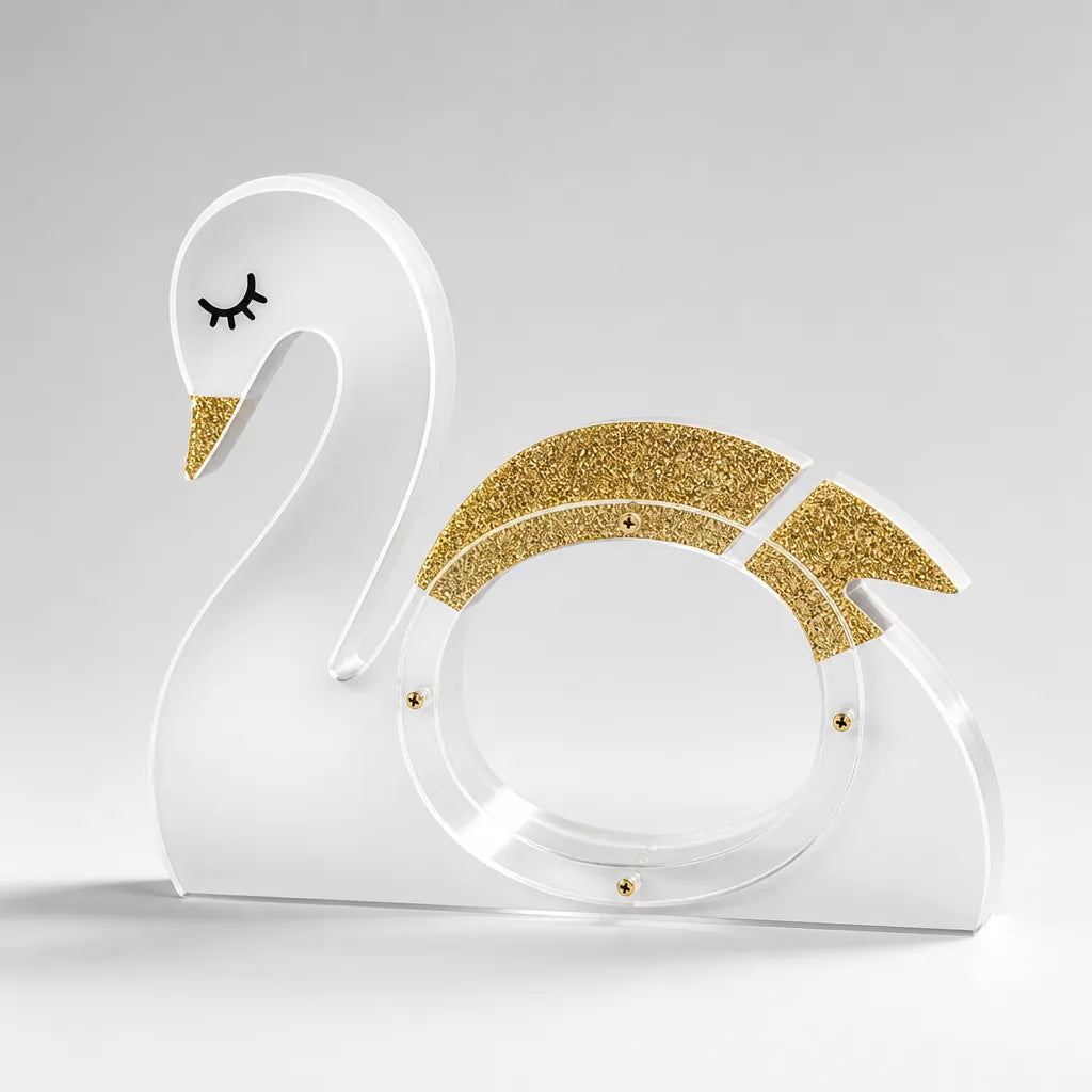 Tirelire Cygne Transparente