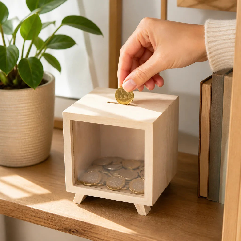 Tirelire En Bois à Personnaliser