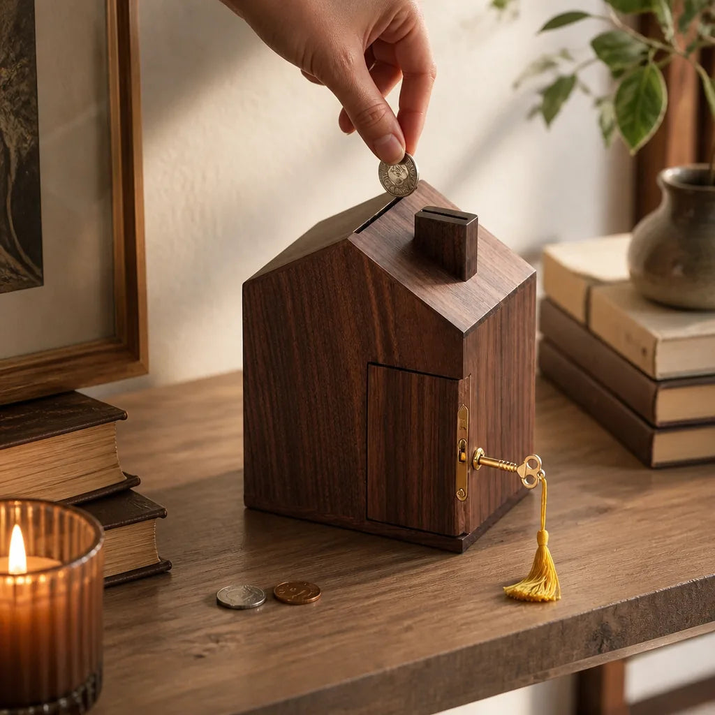 Tirelire En Bois Maison