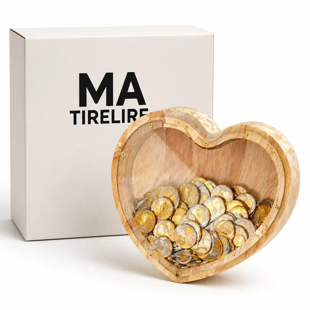 Tirelire En Bois Transparente