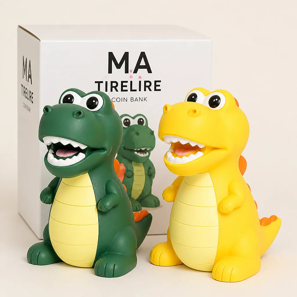 Tirelire Garçon Dinosaure