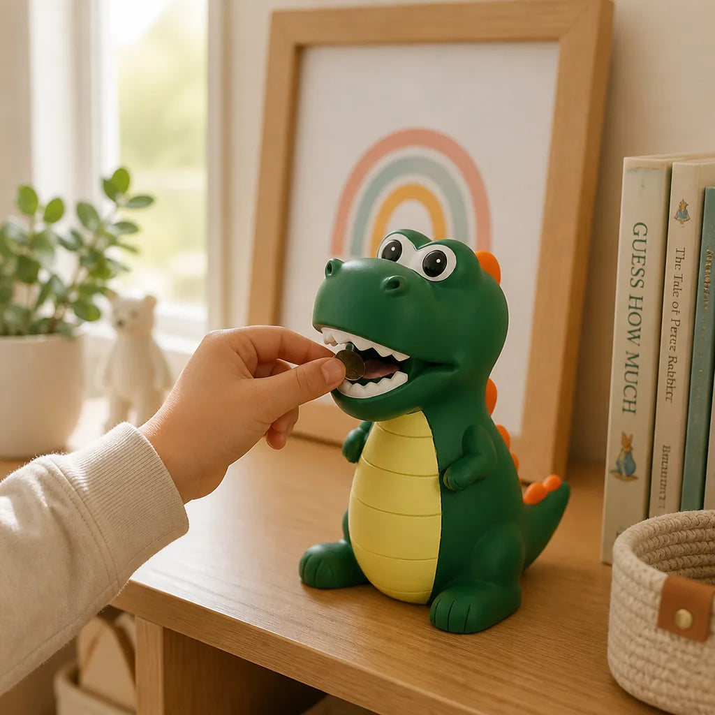 Tirelire Garçon Dinosaure