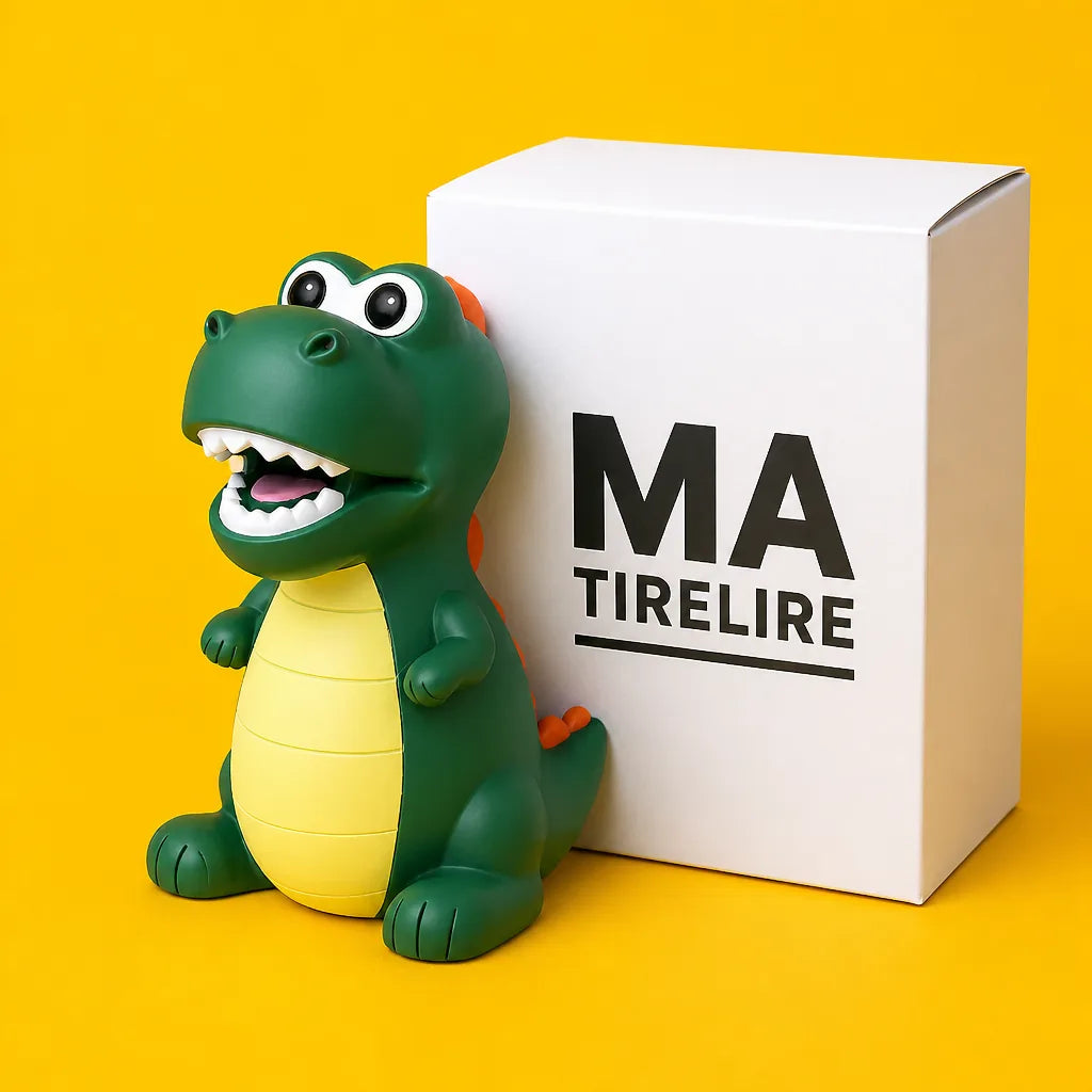 Tirelire Garçon Dinosaure