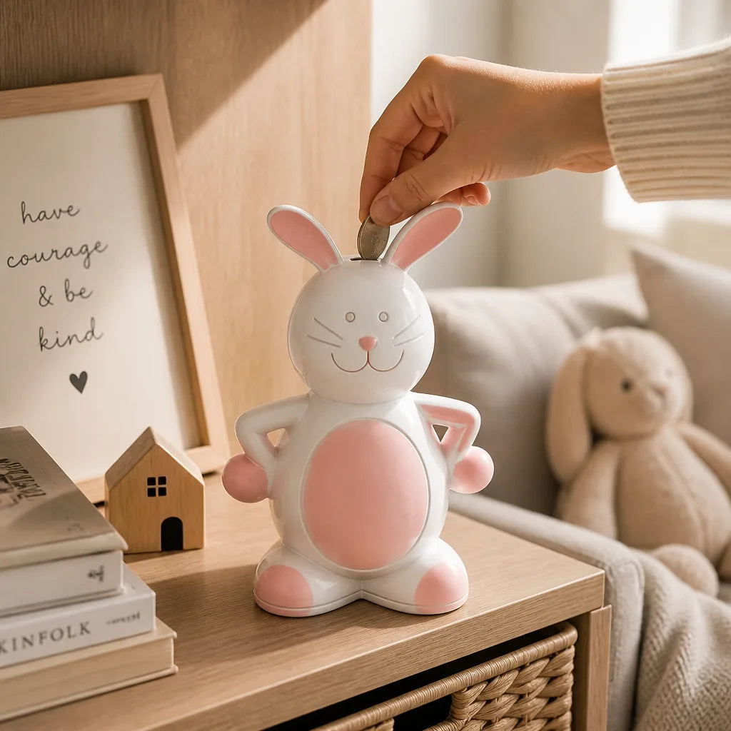 Tirelire Lapin Métal