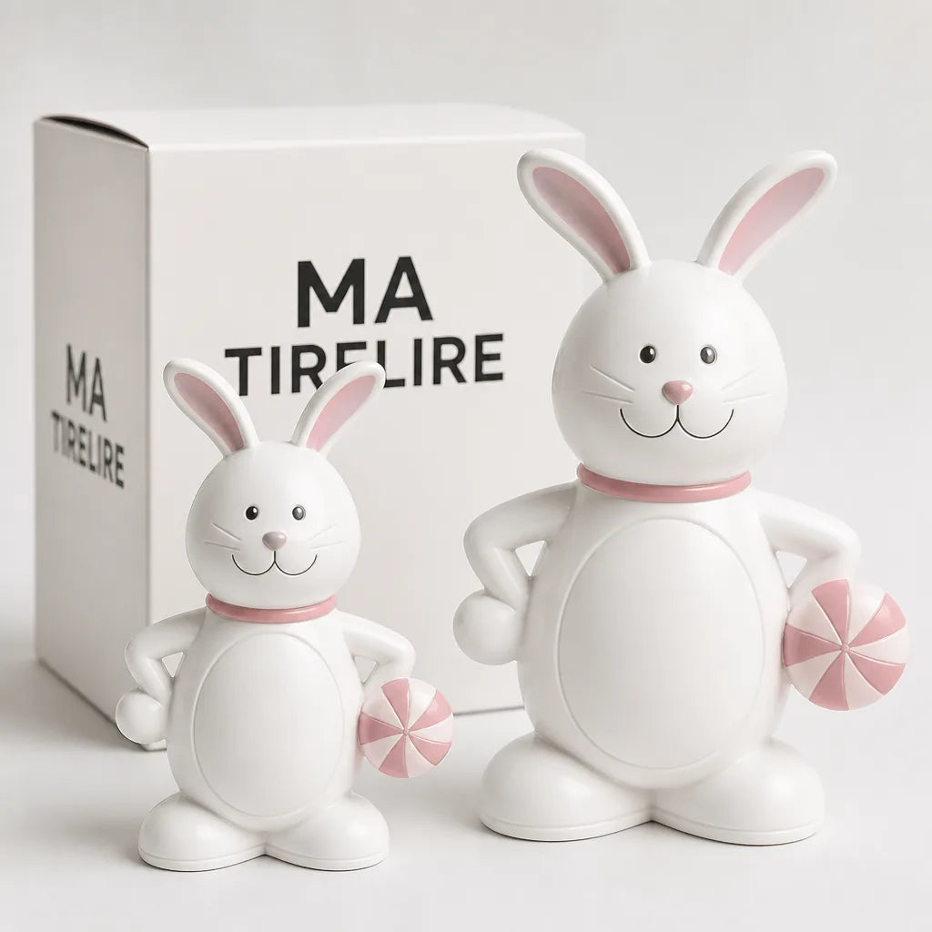 Tirelire Lapin Métal