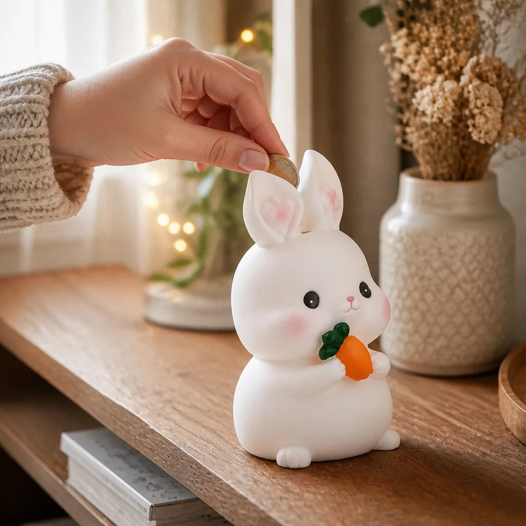 Tirelire Lapin Rose