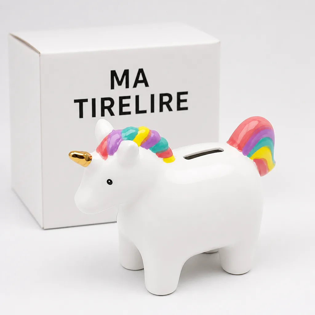 Tirelire Licorne Céramique