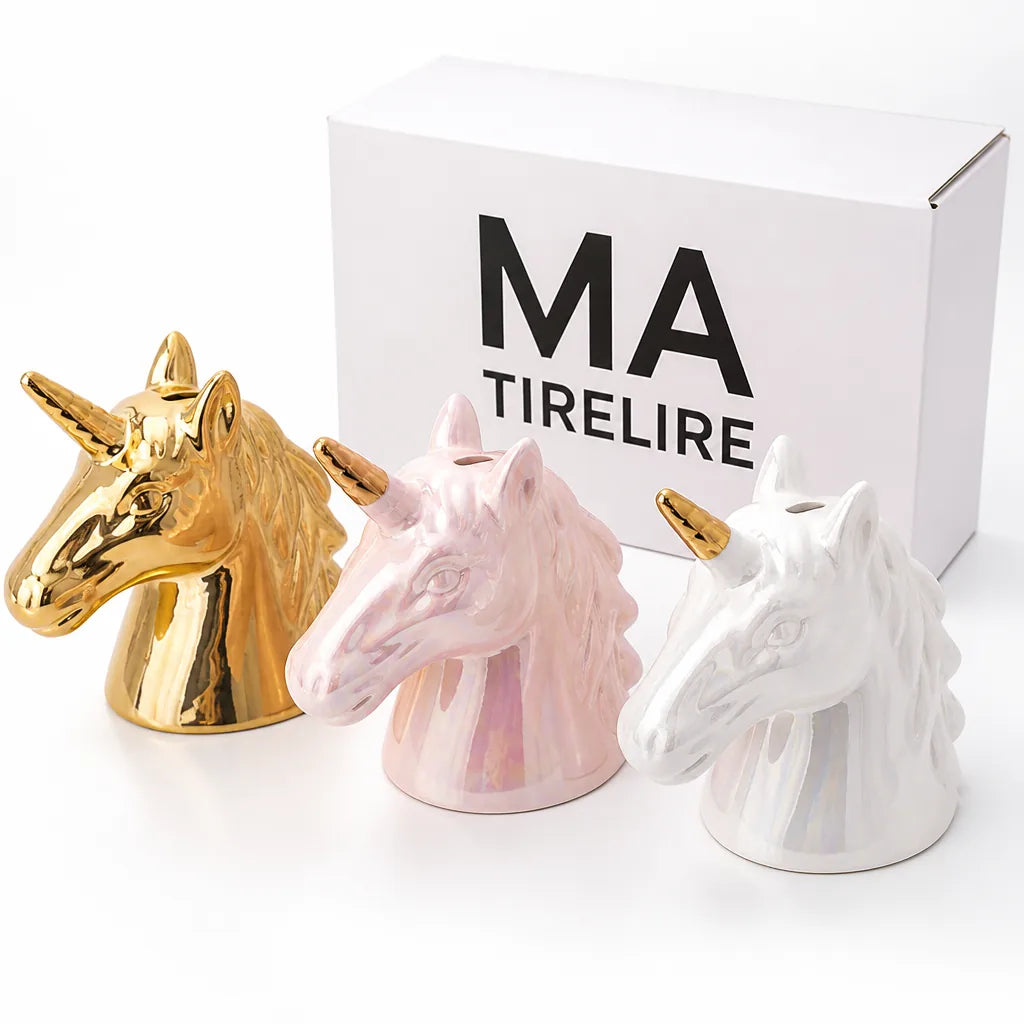Tirelire Licorne Dorée