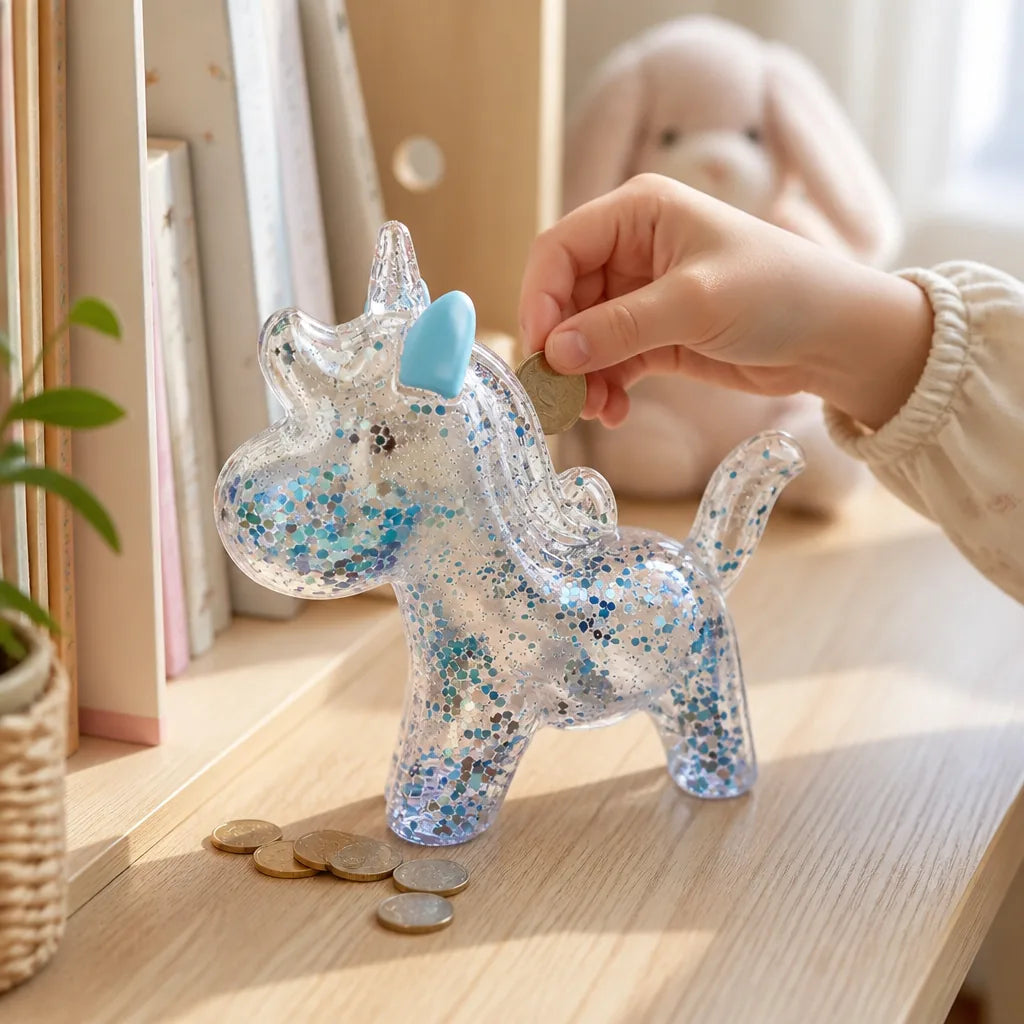 Tirelire Licorne Plastique
