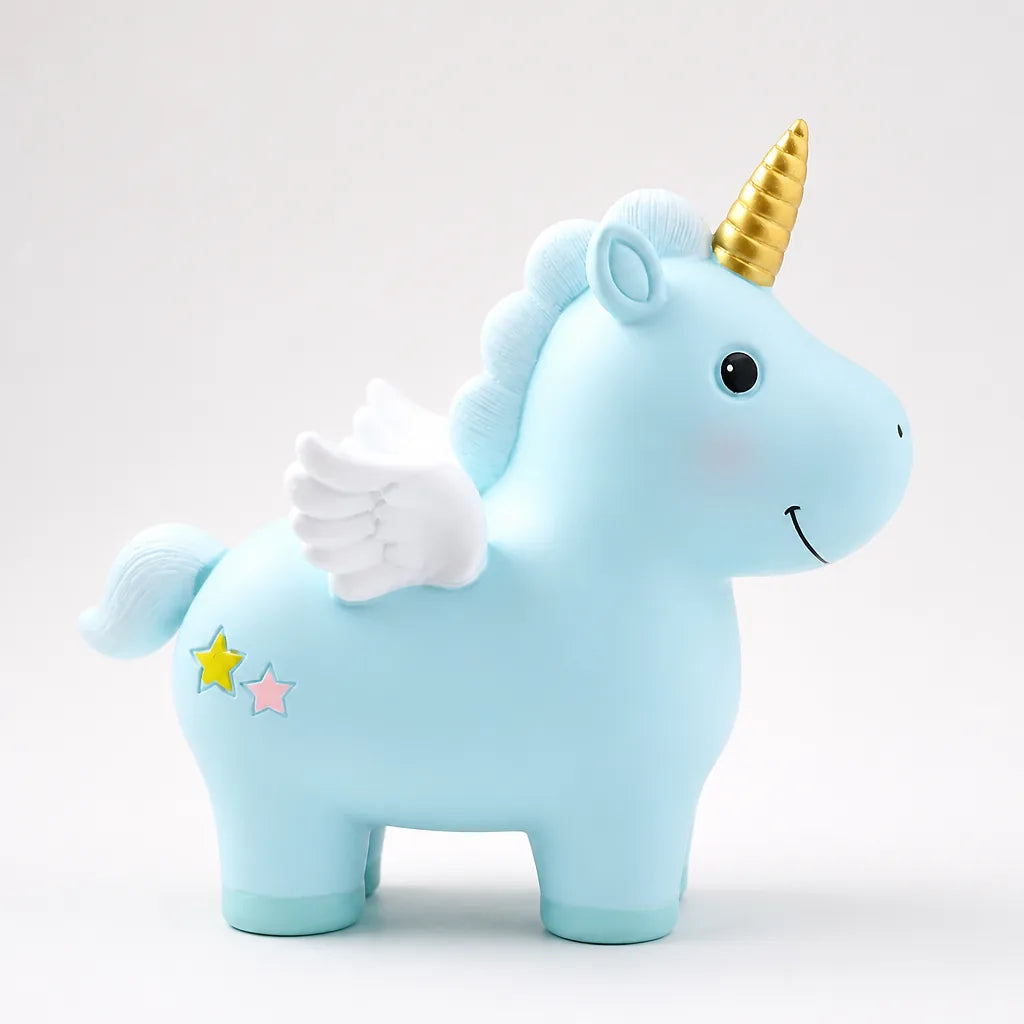 Tirelire Licorne Rose