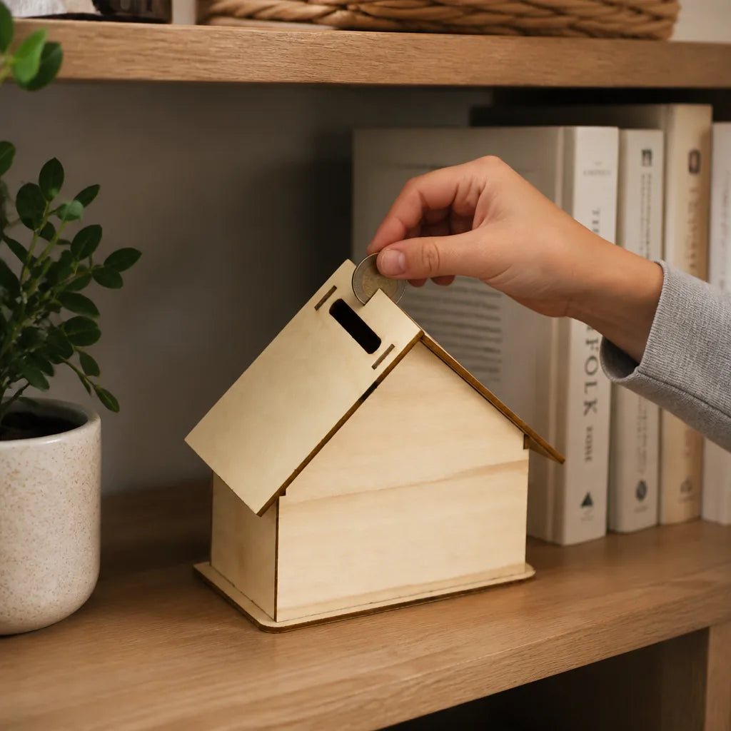 Tirelire Maison En Bois à Peindre