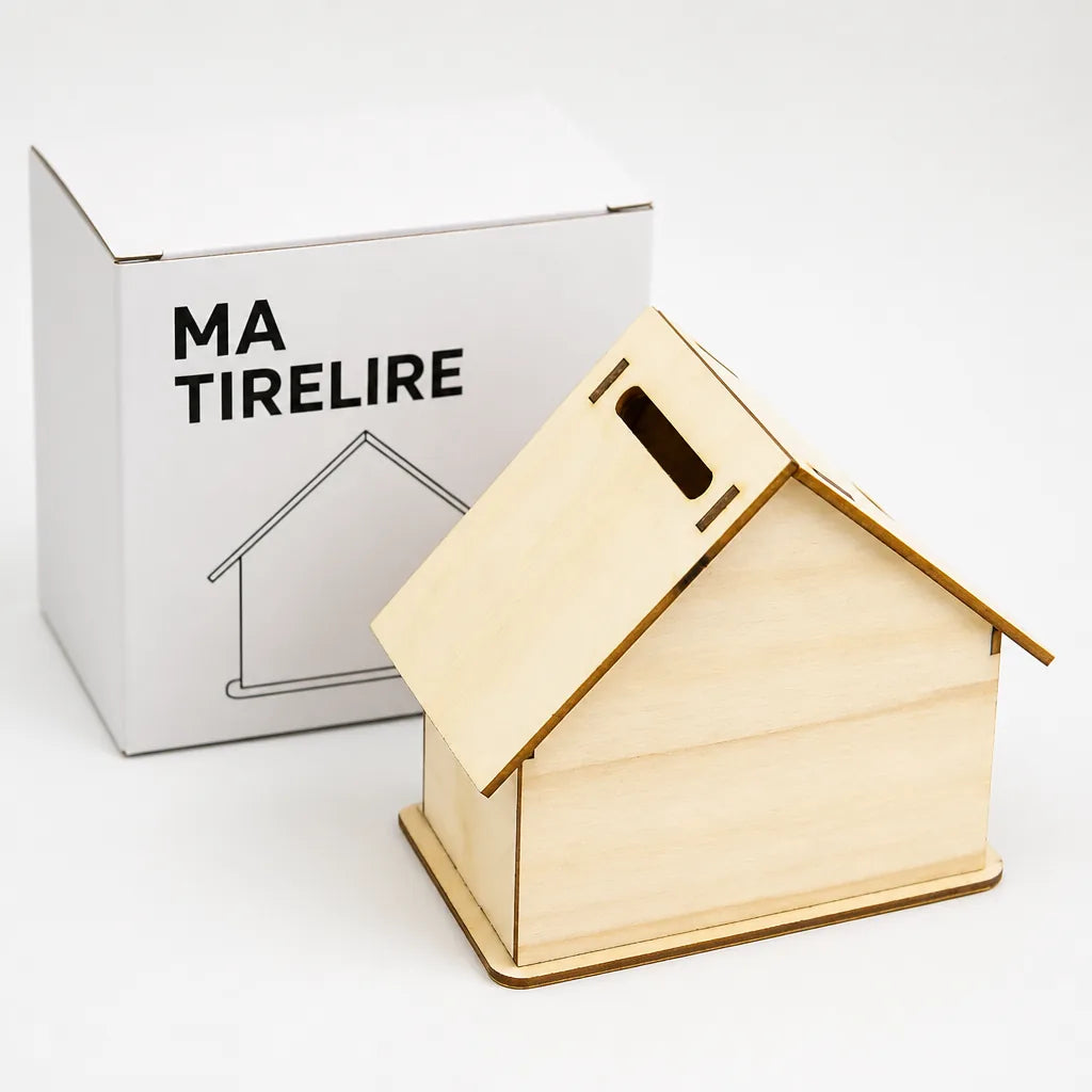 Tirelire Maison En Bois à Peindre