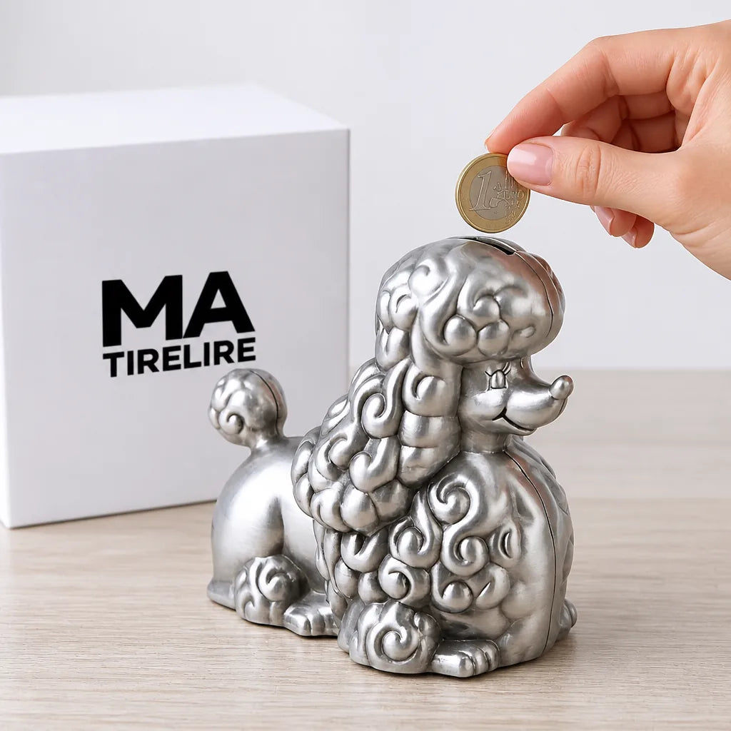 Tirelire Métal Chien