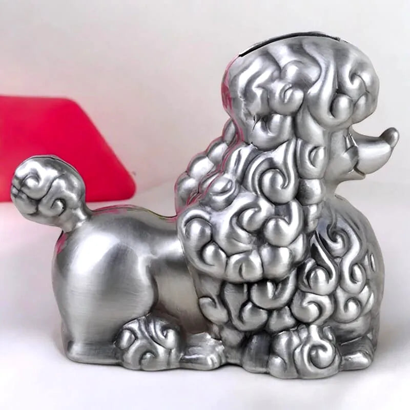 tirelire-metal-chien