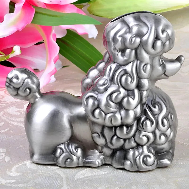 tirelire-metal-chien