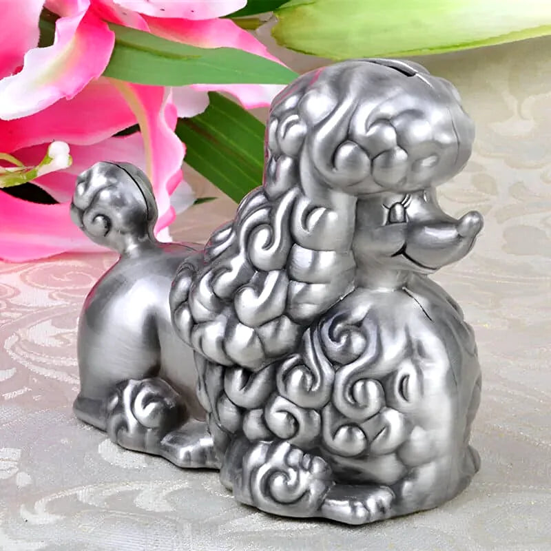 tirelire-metal-chien
