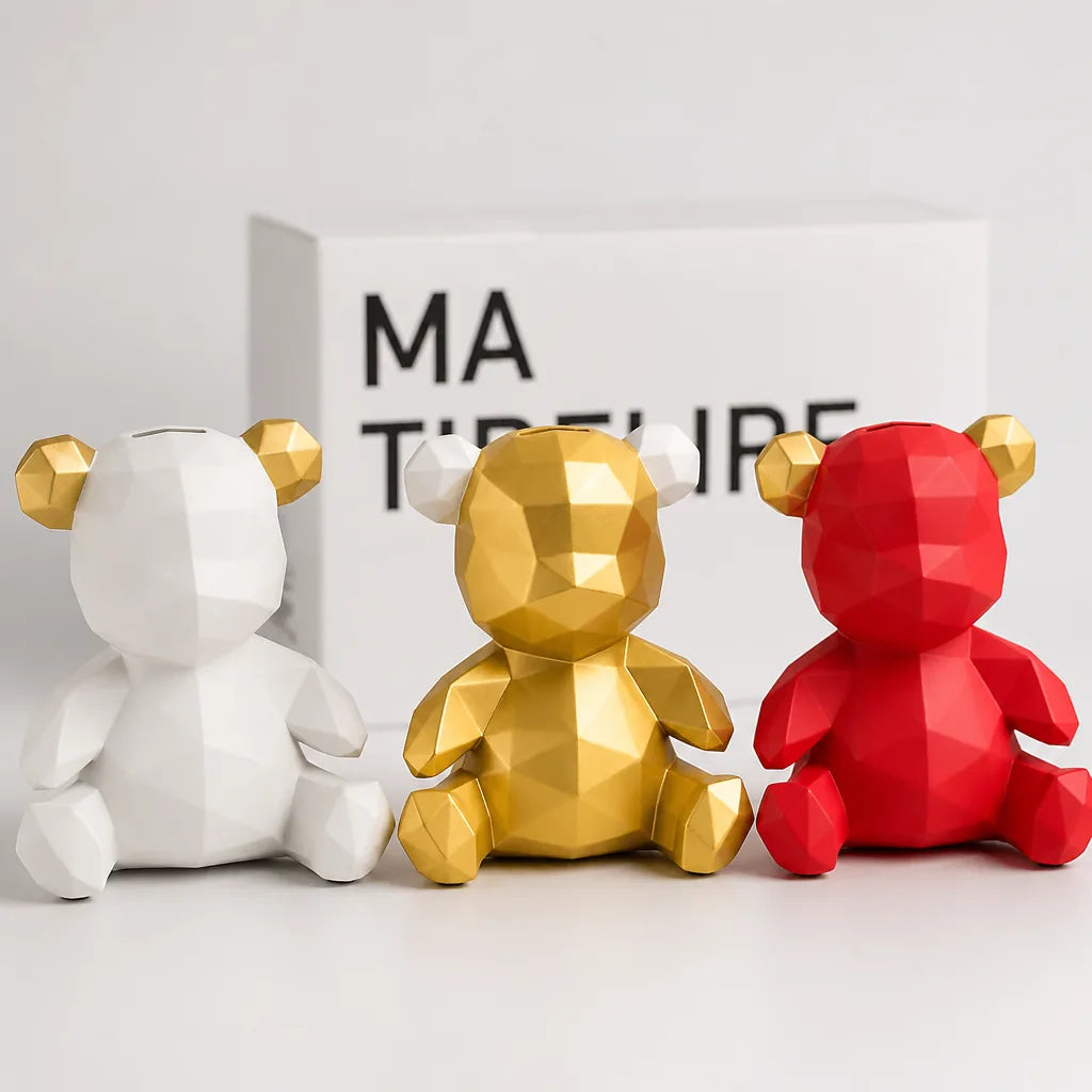 Tirelire Ourson Baptême